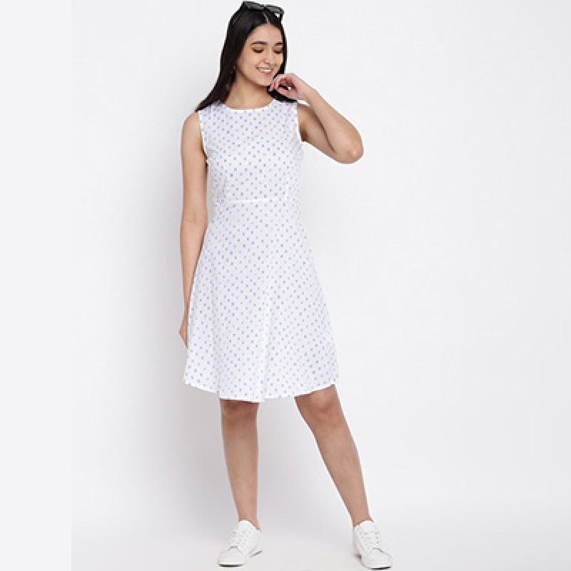 Women Conversational print fit & flare dress Dress