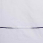 Men White & Blue Solid Pure Cotton Dhoti Has Blue Border