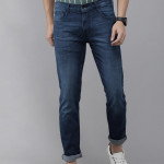 Men Blue Tapered Fit Low-Rise Light Fade Stretchable Jeans