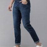 Men Blue Tapered Fit Low-Rise Light Fade Stretchable Jeans