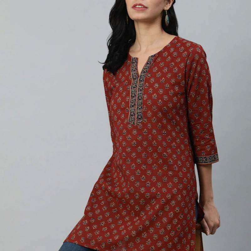 Women Maroon Tunic