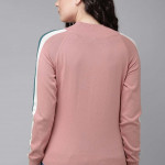 Pink solid knitted regular top